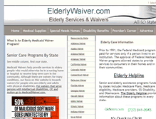 Tablet Screenshot of elderlywaiver.com